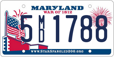 MD license plate 5MD1788