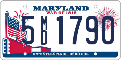 MD license plate 5MD1790