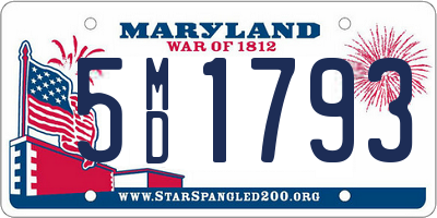 MD license plate 5MD1793