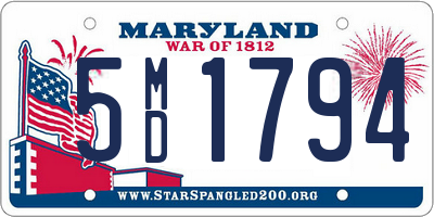 MD license plate 5MD1794