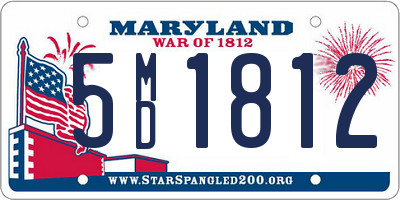 MD license plate 5MD1812