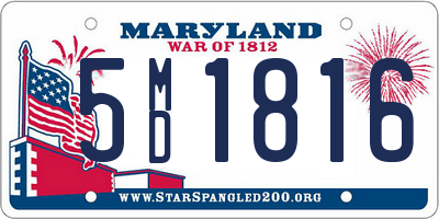 MD license plate 5MD1816