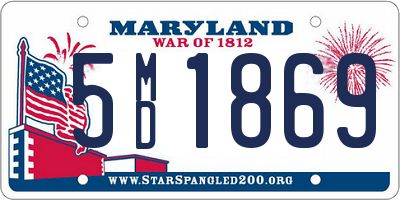 MD license plate 5MD1869