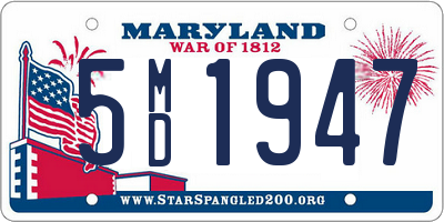 MD license plate 5MD1947