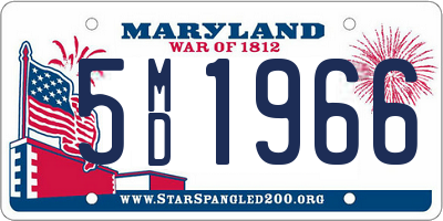 MD license plate 5MD1966