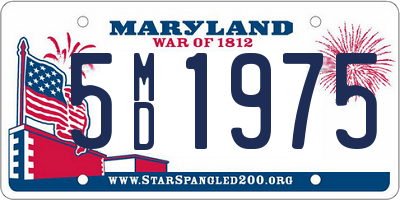 MD license plate 5MD1975