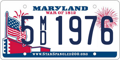 MD license plate 5MD1976