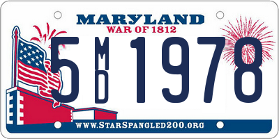 MD license plate 5MD1978