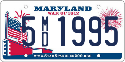 MD license plate 5MD1995