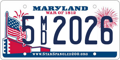 MD license plate 5MD2026