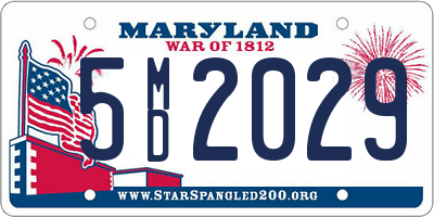 MD license plate 5MD2029