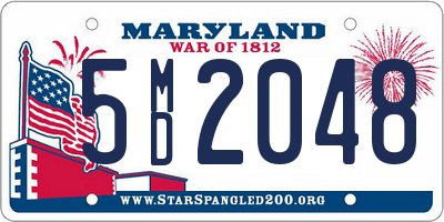 MD license plate 5MD2048