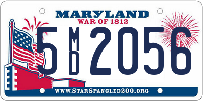 MD license plate 5MD2056