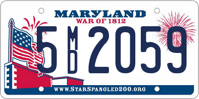 MD license plate 5MD2059