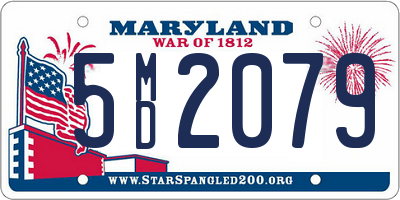 MD license plate 5MD2079