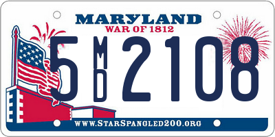 MD license plate 5MD2108