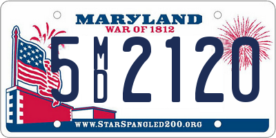 MD license plate 5MD2120