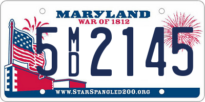 MD license plate 5MD2145