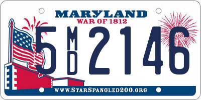 MD license plate 5MD2146