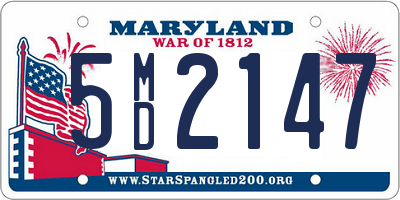 MD license plate 5MD2147