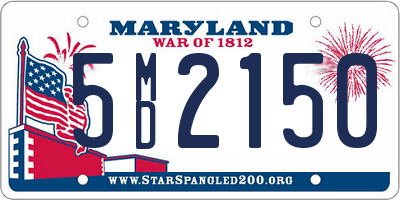 MD license plate 5MD2150