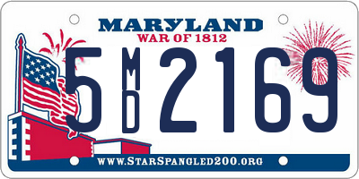 MD license plate 5MD2169