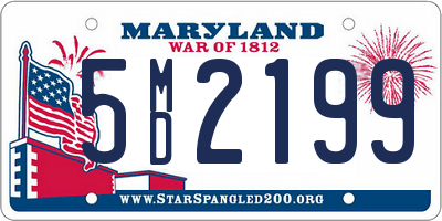MD license plate 5MD2199