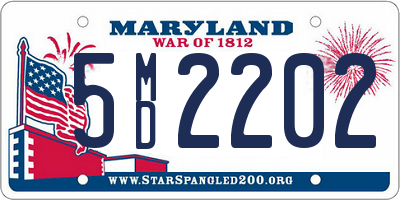 MD license plate 5MD2202