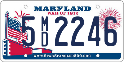 MD license plate 5MD2246