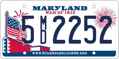 MD license plate 5MD2252