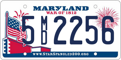 MD license plate 5MD2256