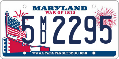 MD license plate 5MD2295