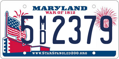 MD license plate 5MD2379