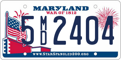 MD license plate 5MD2404