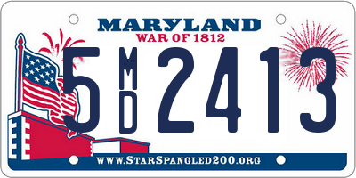 MD license plate 5MD2413