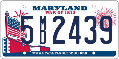 MD license plate 5MD2439