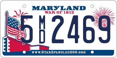 MD license plate 5MD2469