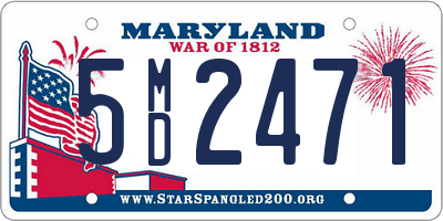 MD license plate 5MD2471