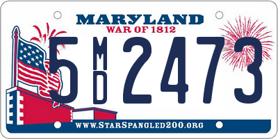 MD license plate 5MD2473