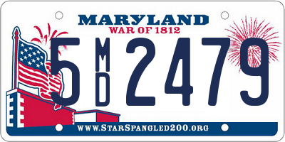 MD license plate 5MD2479