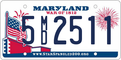 MD license plate 5MD2511