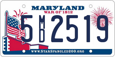 MD license plate 5MD2519