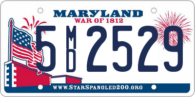 MD license plate 5MD2529