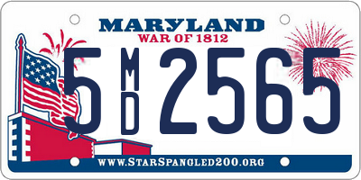 MD license plate 5MD2565