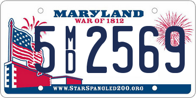 MD license plate 5MD2569