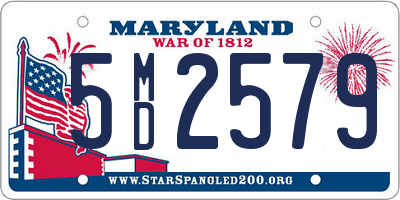 MD license plate 5MD2579