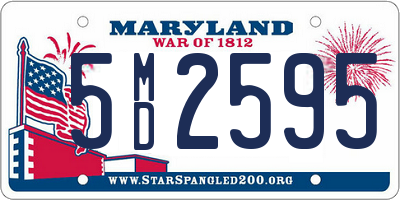 MD license plate 5MD2595