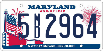 MD license plate 5MD2964