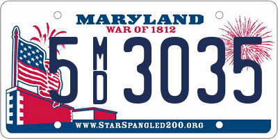 MD license plate 5MD3035