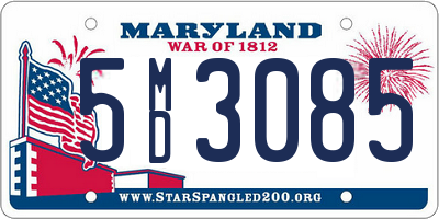 MD license plate 5MD3085